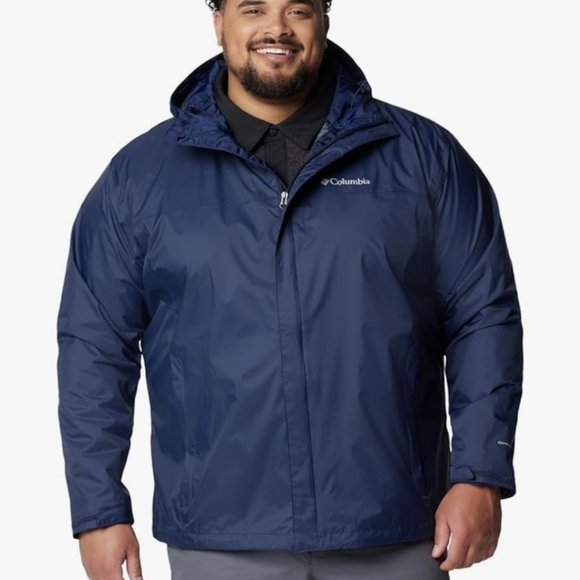 Columbia Men's Watertight II Rain Jacket Navy Blue Size XXL NWT - Picture 7 of 16